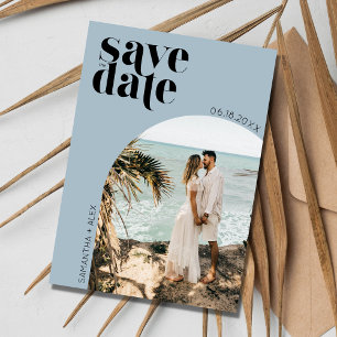 Save The Date Simple Arch Photo Beach Mariage Enregistrer la dat