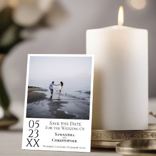 Save The Date Simple Artiste Moderne Minimaliste Mariage photo