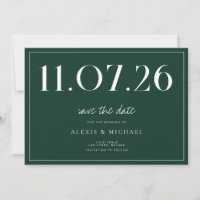 Simple Chic Mariage Non Photo Enregistrer La Date