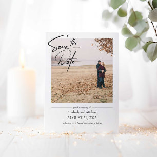 Save The Date Simple Cute Elegant Enregistrer la photo Date