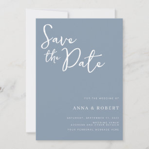 Save The Date Simple élégant moderne Dusty Mariage