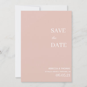 Save The Date simple élégant non photo enregistrer la date