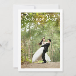 Save The Date Simple Élégant Photo Moderne Enregistrer La Date