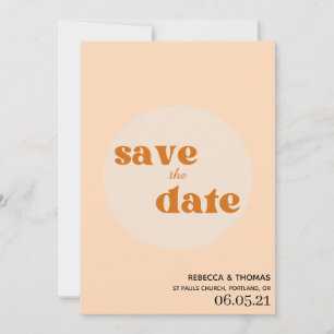 Save The Date simple élégant rétro non photo enregistrer la date