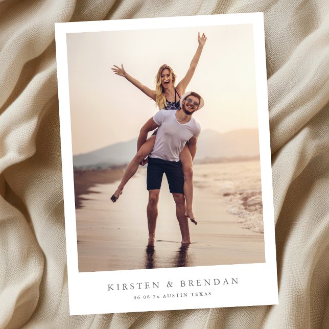 Save The Date simple mariage photo minimal (Créateur téléchargé)