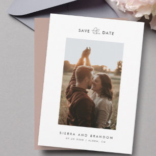 Save The Date Simple minimaliste Moderne Calligraphie De Script