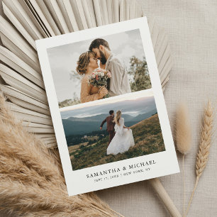 Save The Date Simple Moderne Élégant Photo Mariage