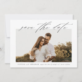 Save The Date Simple photo de mariage avec écriture
