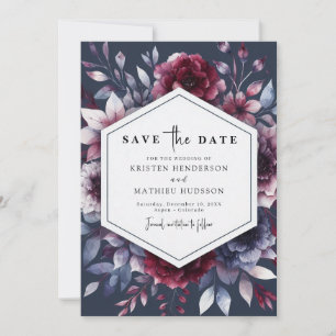 Save The Date Simple romantique Mariage de Bourgogne