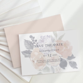 Save The Date Simple Rustique Floral Horizontal Enregistrer la d