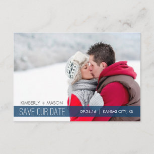 Save The Date Simple Stripes Mariage Enregistrer la date Mini In