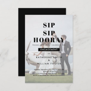 Save The Date Sip Sip Hooray Photo arrière - plan