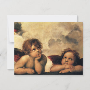 Save The Date Sistine Madonna Angels par Raphael Mariage