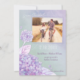 Save The Date Soirée Hydrangeas Mariage Photo Enregistrer la dat