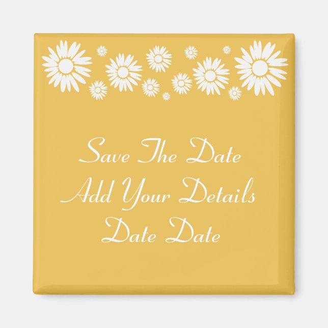 Save the Date Sonnenblumen Summer Sun Magnet (Vorne)