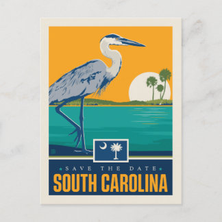 Save The Date | South Carolina Einladungspostkarte