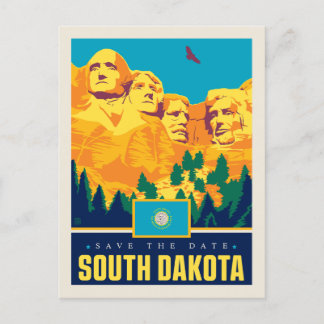 Save The Date | South Dakota Einladungspostkarte