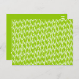 Save the Date Squiggley Lines Ankündigung Postcar