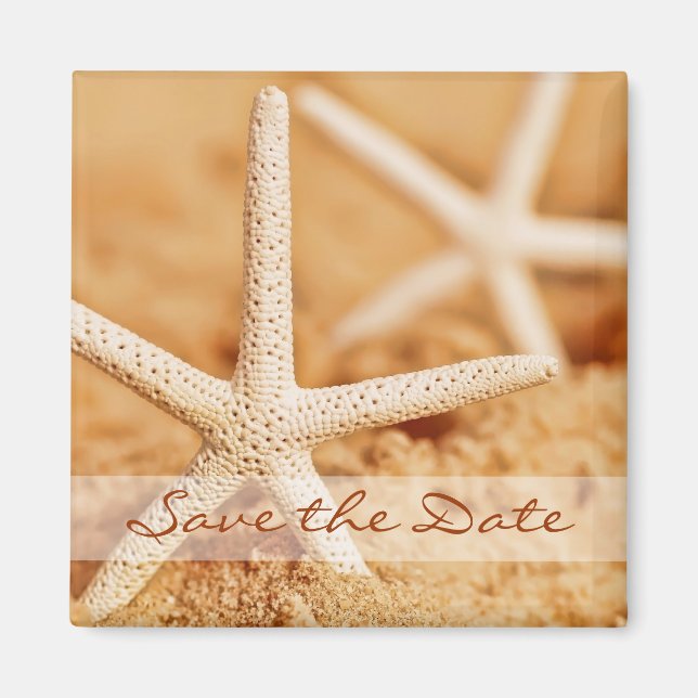 Save the Date Starfish Magnet (Vorne)