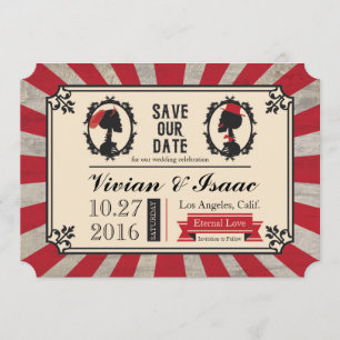 Save The Date Steampunk Crâne Camion Mariage Enregistrer les dat