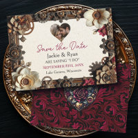 Steampunk Gothique Mariage à thème Enregistrer la 