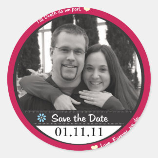 Save the Date Stickers
