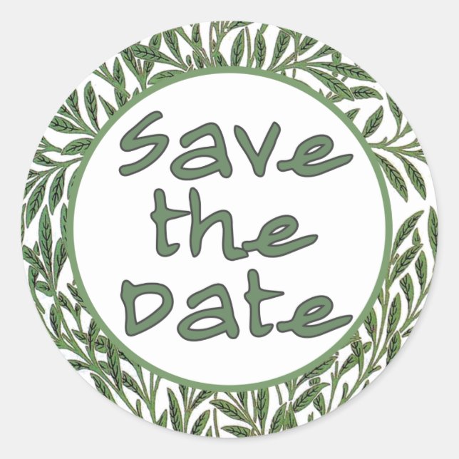 Save the Date Stickers (Vorderseite)