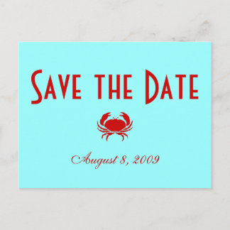 Save the Date - Strand - Individuell gestaltet Ankündigungspostkarte