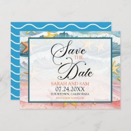 Save the Date Strand oder Hochzeit in Urlaubsort