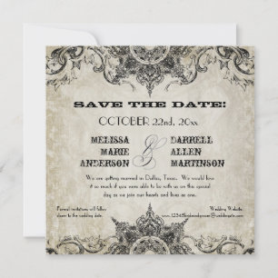 Save The Date Style de typographie Graveurs de polices de caract