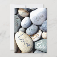 Stylé Rustique romantique inhabituel amour galets