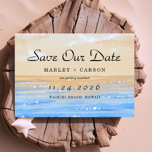 Save The Date Summer Beach Destination Mariage