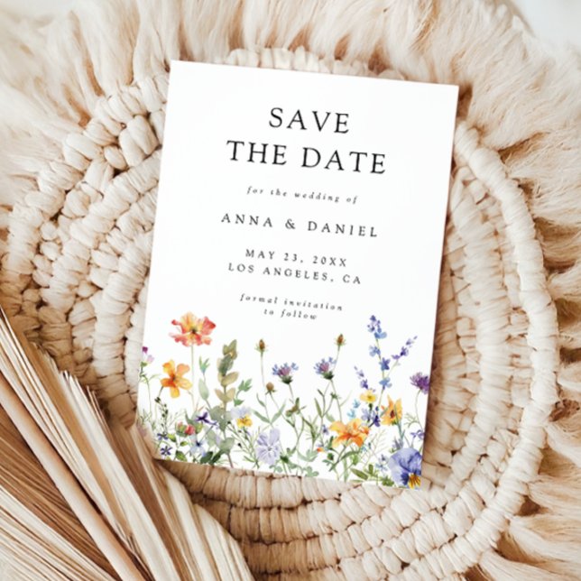 Save The Date Summer Wildflower Garden (Créateur téléchargé)