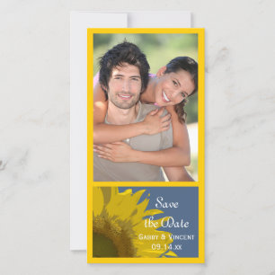 Save The Date Sunflower Imprimer mariage Enregistrer la date Car