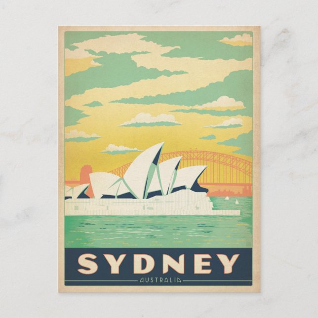 Save The Date | Sydney, Australien Ankündigungspostkarte (Vorderseite)