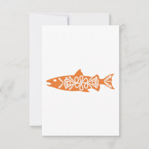 Save The Date Symbole celtique Saumon Saumon Poisson Océan Idée