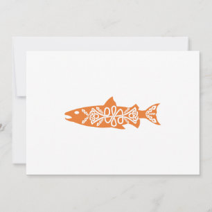 Save The Date Symbole celtique Saumon Saumon Poisson Océan Idée 
