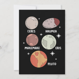 Save The Date Système Solaire De L'Espace Extérieur Planète Nain