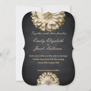 Save The Date Tableau noir marguerite Mariage inspiré