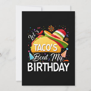 Save The Date Taco 'Bout My Birthday Cinco De Mayo Tacos