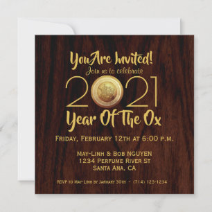 Save The Date Tambours en bronze vietnamien Têt 0x Nouvel An 202