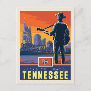Save The Date Tennessee Einladungspostkarte