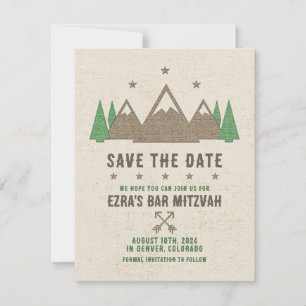 Save The Date Tente Canvas Camping Bar Mitzvah