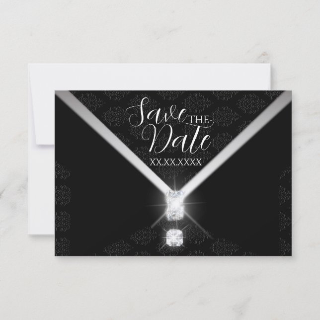 Save The Date Tenue de soirée Diamant Épingle du jour (Devant)
