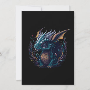 Save The Date tête violette-bleu-dragon-à-tête-violet-bleu