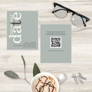 Save the Date Text des QR-Kodex für Elfenbeinkühe