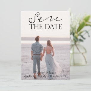 Save The Date Texte de l'image du couple Enregistrer la date