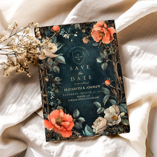 Save The Date Thème de mariage Élégance Sombre