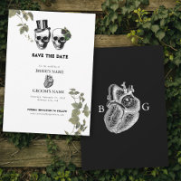 Til Death Coeur gothique Mariage des crânes florau