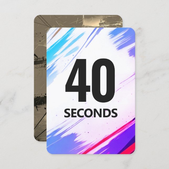 Save The Date Time Fitness Card with Gold Backing (Devant / Derrière)